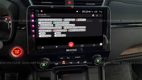 Màn hình DVD Android liền camera 360 xe Honda CRV 2018 - nay | Bravigo Ultimate (6G+128G)  